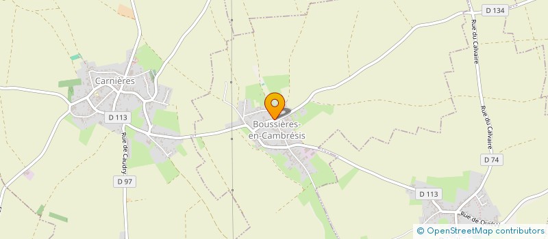 localisation de l'entreprise BUSSEUS FETES ET ANIMATION à BOUSSIERES-EN-CAMBRESIS
