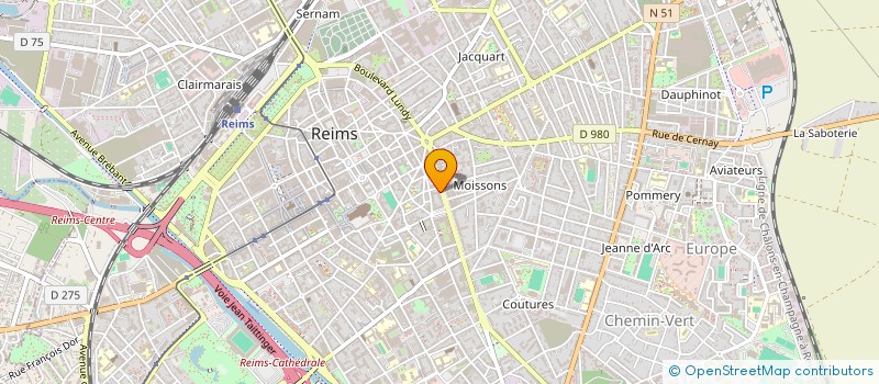 localisation de l'entreprise BUSSIERE  REIMS