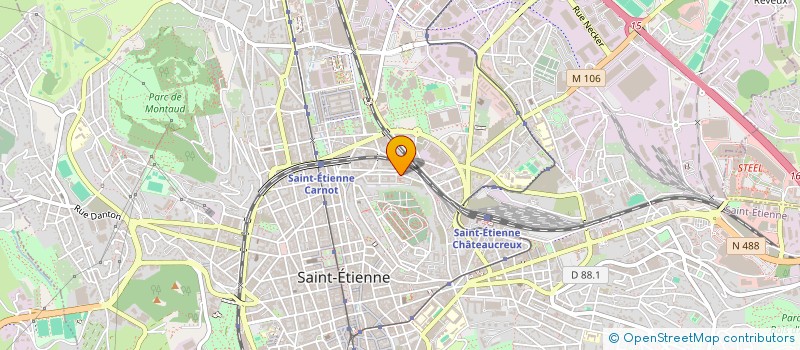 localisation de l'entreprise BUSSIERE ANDRE  SAINT-ETIENNE