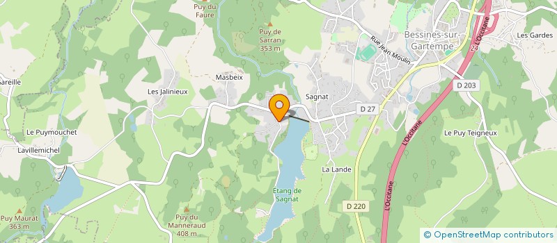 localisation de l'entreprise BUSSIN LE BOST  BESSINES-SUR-GARTEMPE