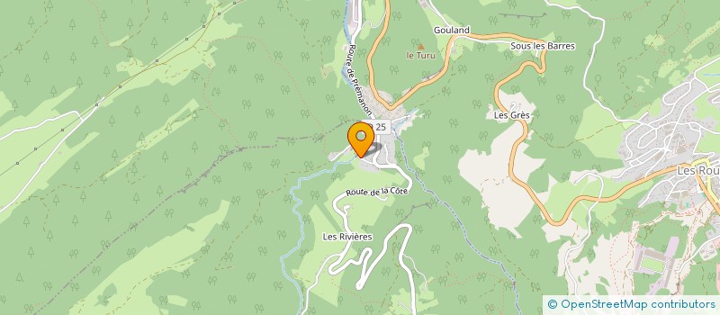 localisation de l'entreprise BUSSOD LES RIVIERES  PREMANON