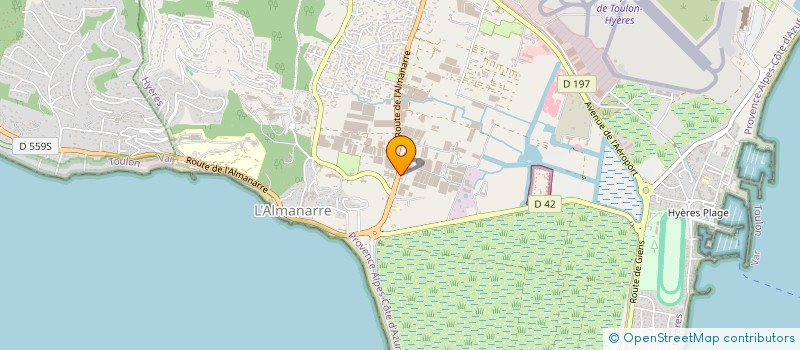 localisation de l'entreprise BUSSONE CONSTRUCTIONS INC à HYERES