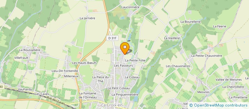 localisation de l'entreprise BUSSONNAIS PAYSAGE  LA CROIX-EN-TOURAINE