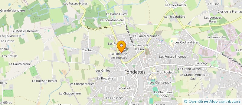 localisation de l'entreprise BUSSONNEAU PEINTURE  FONDETTES