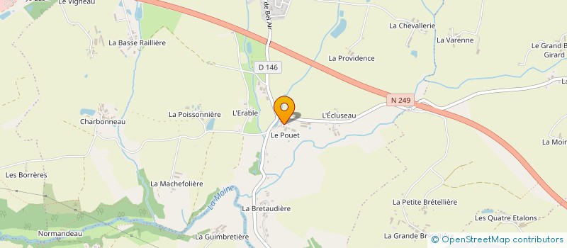 localisation de l'entreprise BUSSY  BEAUPREAU-EN-MAUGES