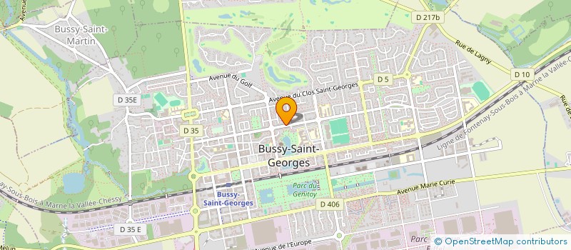 localisation de l'entreprise BUSSY FITNESS à BUSSY-SAINT-GEORGES