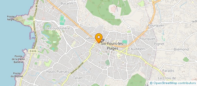 localisation de l'entreprise BUSTECH à SIX-FOURS-LES-PLAGES