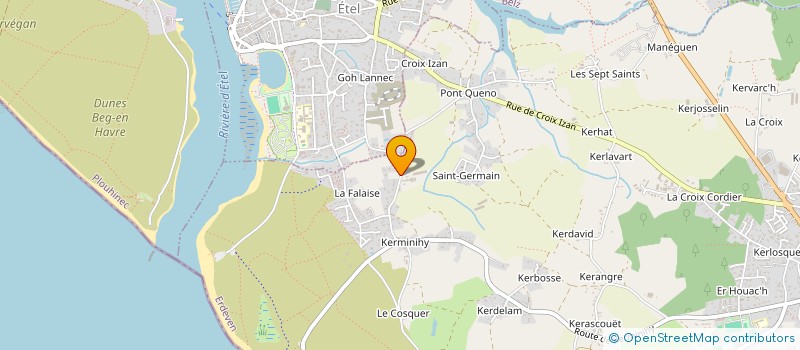 localisation de l'entreprise BUSTIC BREIZH  ERDEVEN