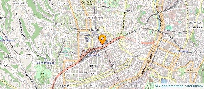 localisation de l'entreprise BUSTICA à NICE