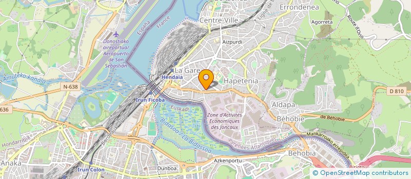 localisation de l'entreprise BUSTINGORRY  HENDAYE