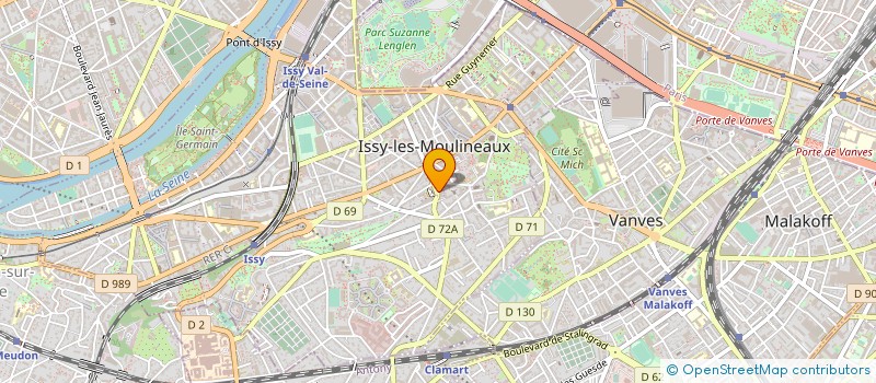 localisation de l'entreprise BUSYCOM à ISSY-LES-MOULINEAUX
