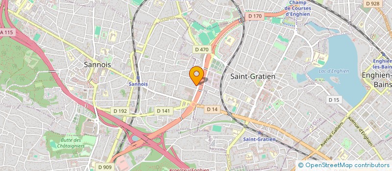 localisation de l'entreprise BUT CONCEPTION  SANNOIS