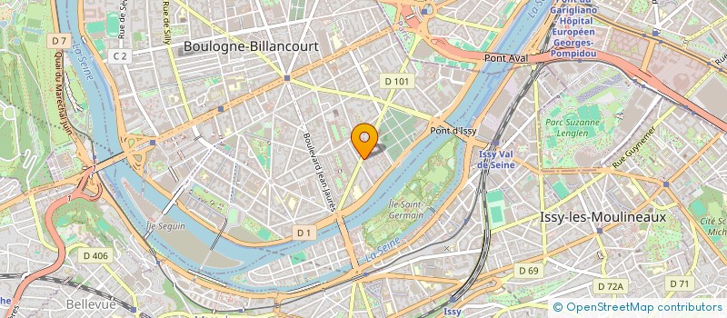localisation de l'entreprise BUT EDITIONS SOCIETE NOUVELLE  BOULOGNE-BILLANCOURT