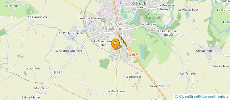 localisation de l'entreprise BUTEAU CONCEPT à LES LUCS-SUR-BOULOGNE