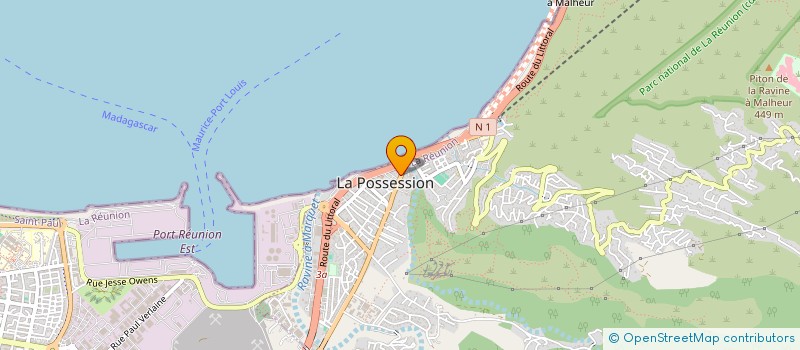 localisation de l'entreprise BUTERFLY DEVELOPPEMENT à LA POSSESSION