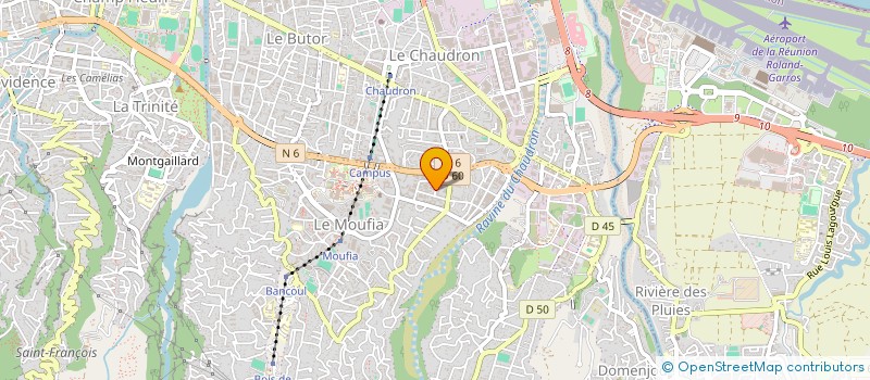 localisation de l'entreprise BUTOR TOUTELLA SARL à SAINT-DENIS