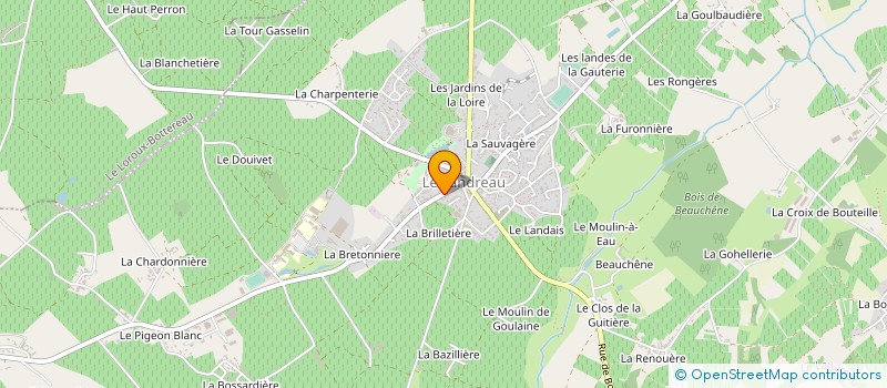 localisation de l'entreprise BUTROT à LE LANDREAU