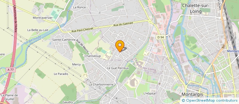 localisation de l'entreprise BUTT à CHALETTE-SUR-LOING