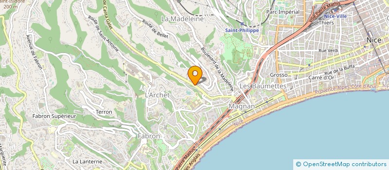 localisation de l'entreprise BUTTELLI RB PONCAGE à NICE