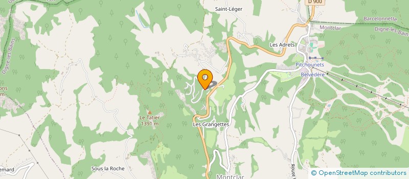 localisation de l'entreprise BUTTERFLY COUNTRY  MONTCLAR