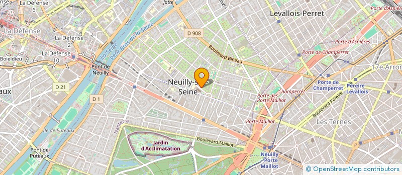 localisation de l'entreprise BUTTERFLY PROJECT à NEUILLY-SUR-SEINE