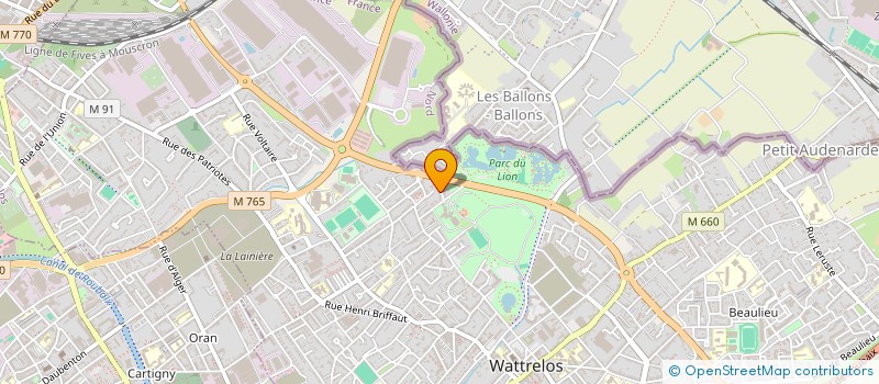 localisation de l'entreprise BUTTERFLY PROJECT MUSIC  WATTRELOS