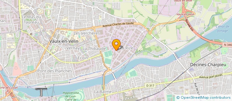 localisation de l'entreprise BUTY DECHETS SPECIAUX à VAULX-EN-VELIN