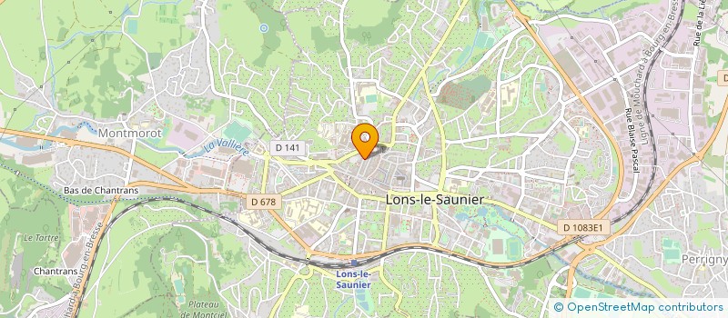 localisation de l'entreprise BUVOT COIFFURE à LONS-LE-SAUNIER