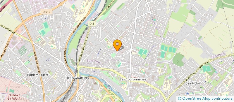 localisation de l'entreprise BUX - CENTRE  BUXEROLLES