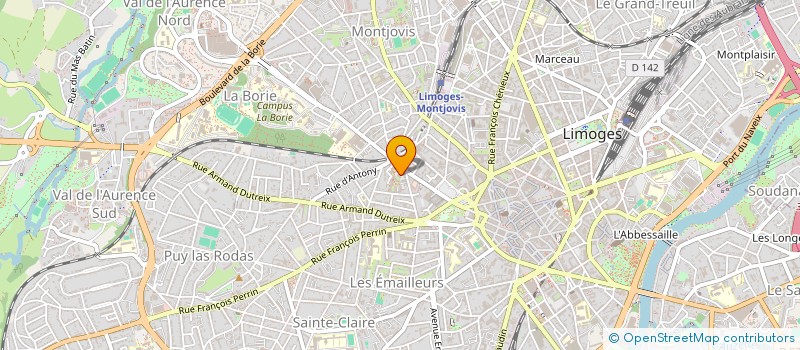 localisation de l'entreprise BUXEROLLES 2017  LIMOGES