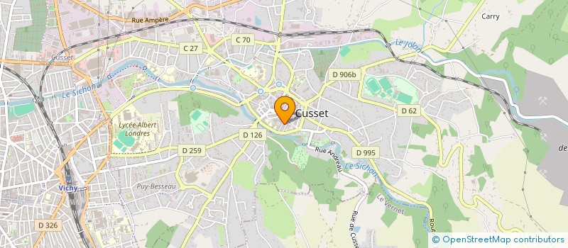 localisation de l'entreprise BUXEROLLES à CUSSET