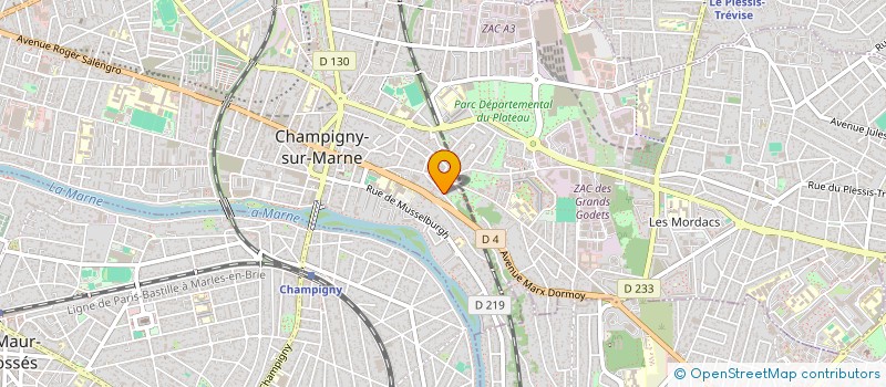 localisation de l'entreprise BUXIM 1  CHAMPIGNY-SUR-MARNE