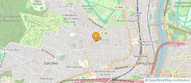 localisation de l'entreprise BUXNEL CONSEIL à SAINT-CLOUD