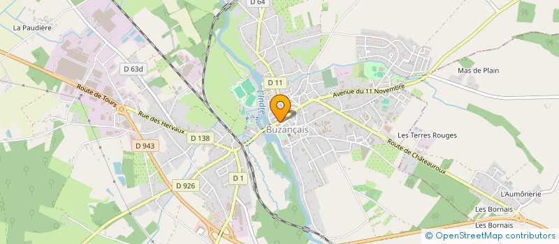 localisation de l'entreprise BUZANCAIS OPTIQUE à BUZANCAIS