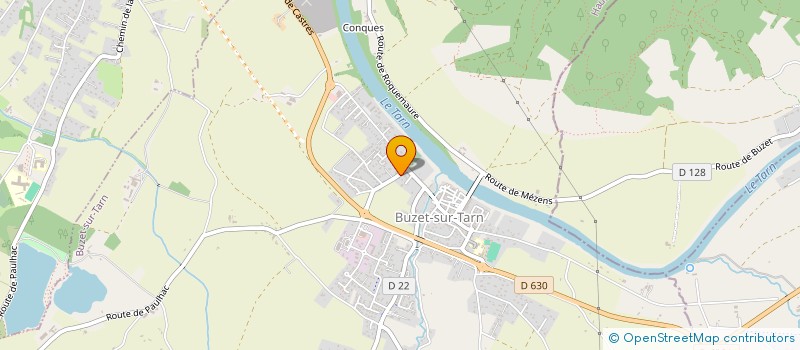 localisation de l'entreprise BUZET RUNNING CLUB à BUZET-SUR-TARN