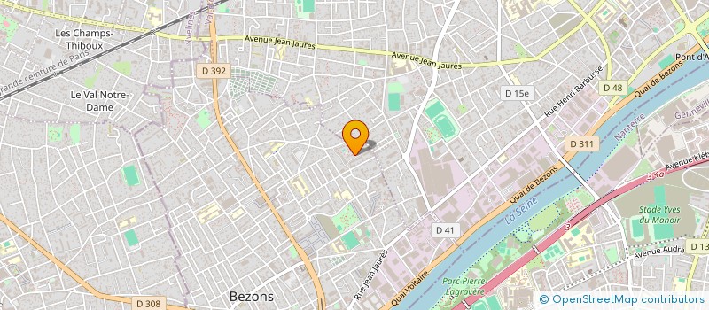 localisation de l'entreprise BUZY SANITAIRE CHAUFFAGE EURL à BEZONS