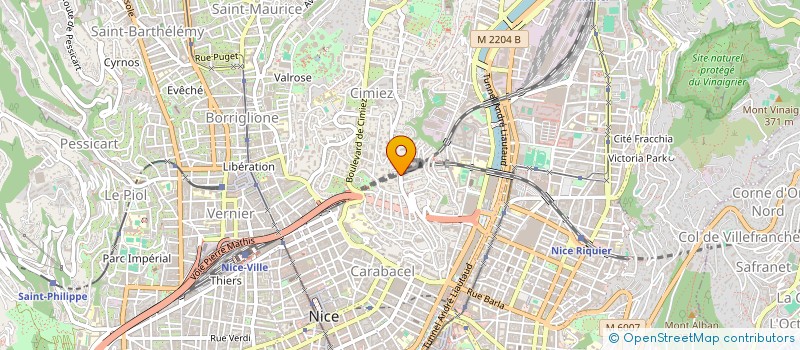localisation de l'entreprise BUZZ à NICE