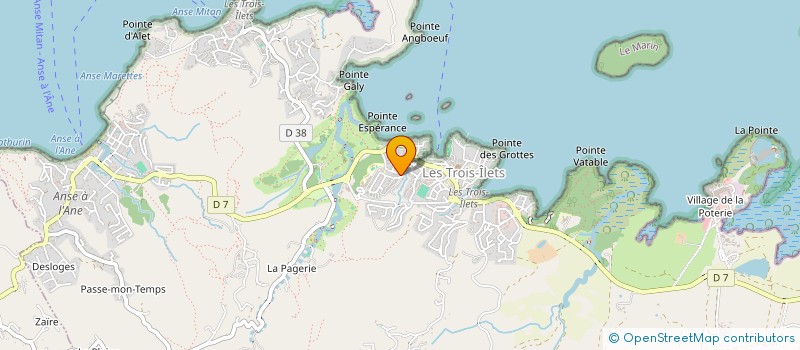localisation de l'entreprise BUZZ DIFFUSION à LES TROIS-ILETS