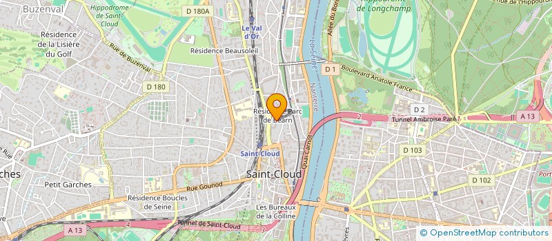 localisation de l'entreprise BUZZ MARKETING ET PARTENARIATS à SAINT-CLOUD