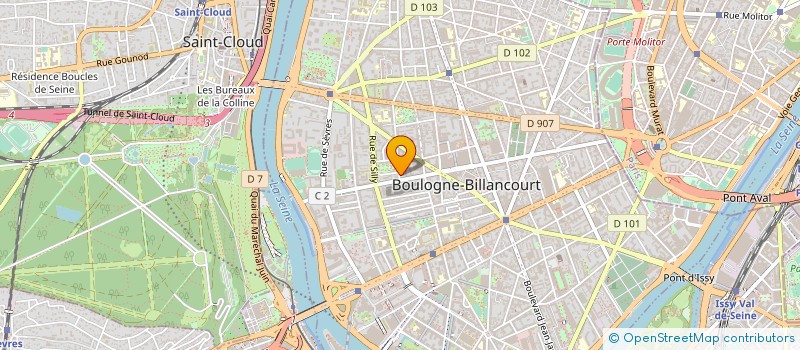 localisation de l'entreprise BUZZ PROD à BOULOGNE-BILLANCOURT