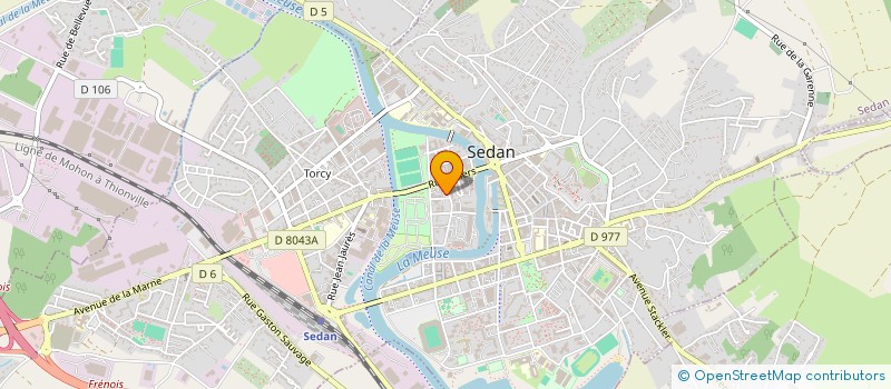 localisation de l'entreprise BUZZWORD  SEDAN