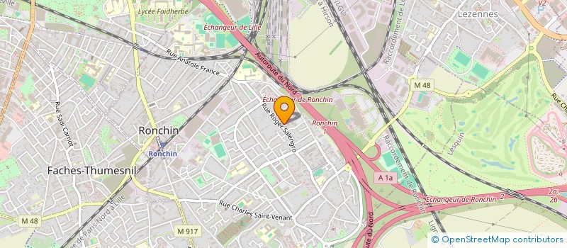 localisation de l'entreprise BV  RONCHIN