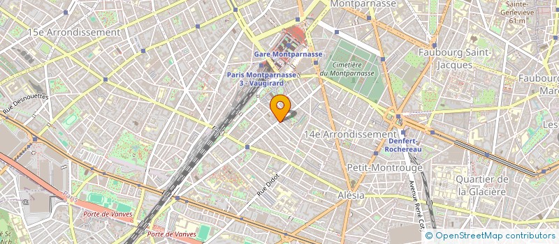 localisation de l'entreprise BV à PARIS