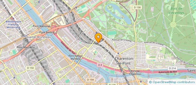 localisation de l'entreprise BV  CHARENTON-LE-PONT