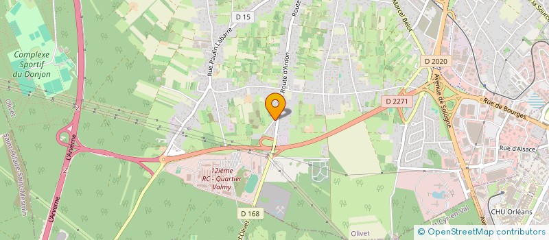 localisation de l'entreprise BV à OLIVET
