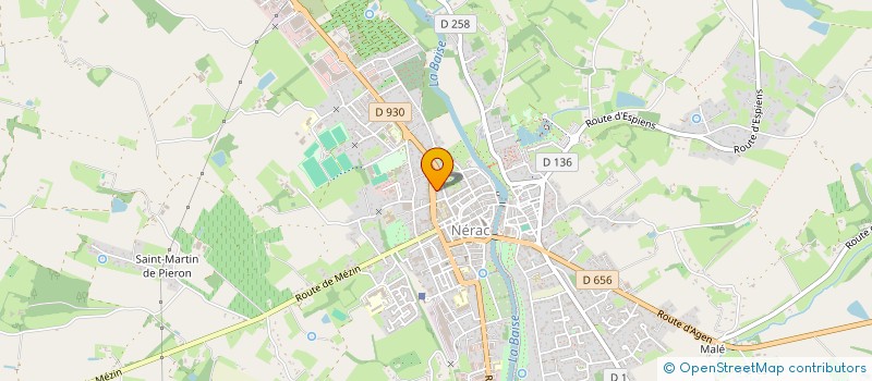 localisation de l'entreprise BV ALBRET à NERAC