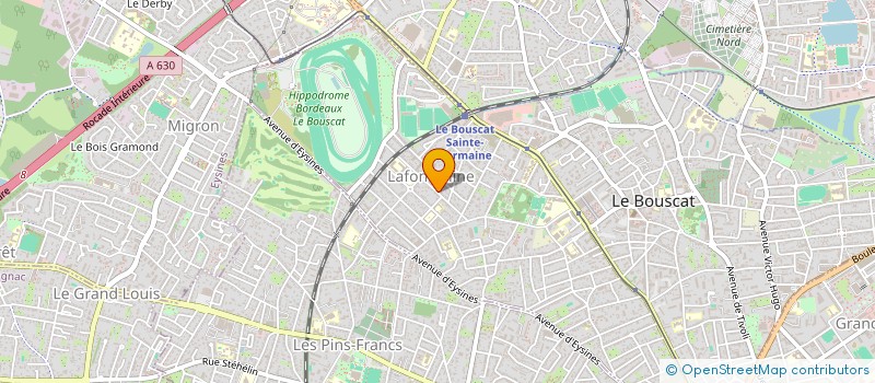 localisation de l'entreprise BV ARNOZAN  LE BOUSCAT