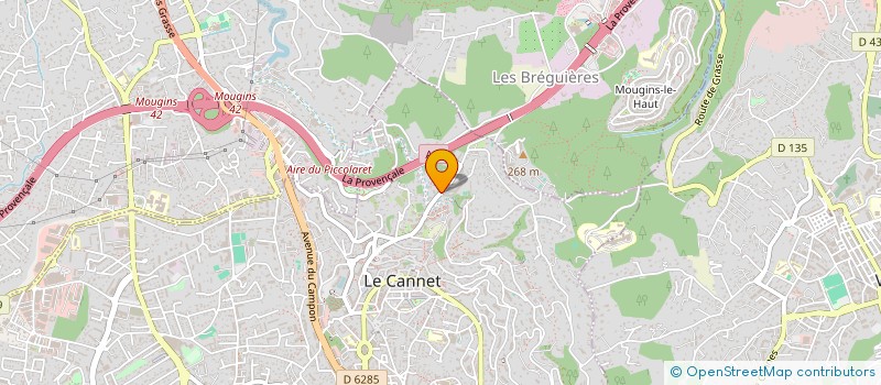 localisation de l'entreprise BV AZUR IMMO à LE CANNET