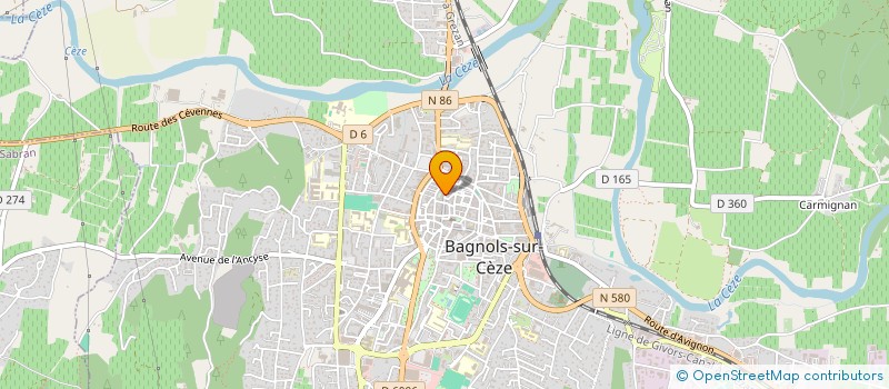 localisation de l'entreprise BV BAGNOLS VIDEO à BAGNOLS-SUR-CEZE