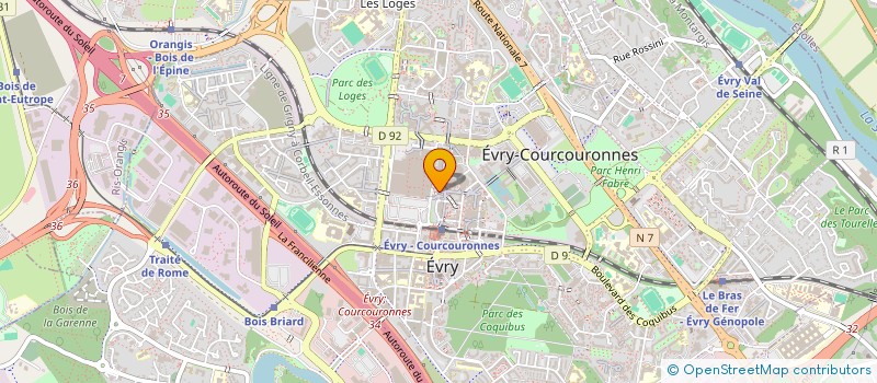 localisation de l'entreprise BV BAT à EVRY-COURCOURONNES